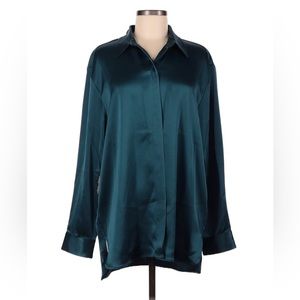 NWT Aritzia Babaton Sable Button Down Shirt Size M Green